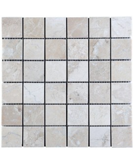 Mozaika marmurowa Queen Beige bębnowana 30,5x30,5x1 cm