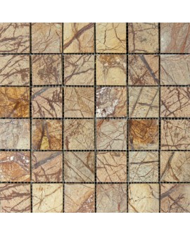 Mozaika marmurowa Rain Forest Brown 30x30x1 cm