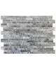 Panel ścienny Marmur Stackstone Cloudy Black 10x36x0,8-1,3 cm