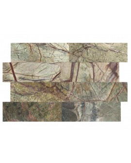 Płytki Marmurowe Rain Forest Green 10x30x1 cm